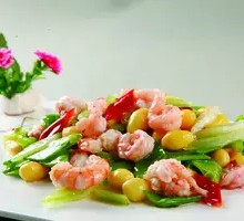 Green Pea and Shrimp Stir-fry