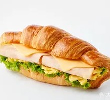 Ham and Cheese Croissant Sandwich
