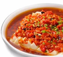 Steamed Tofu with Chopped Chili