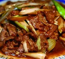 Scallion Stir-fried Lamb