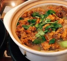 Lotus Root Stuffed with Pork in Clay Pot