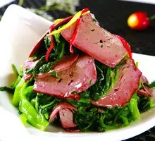 Spinach and Pork Liver Stir-fry