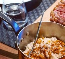 Black Pepper Beef and Asparagus Risotto