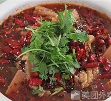 Three Delicacies Spicy Boiled Duck Blood