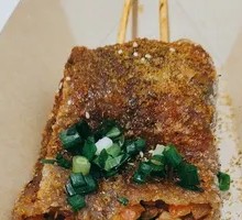 Juicy Radish and Grilled Sweet Potato Skin