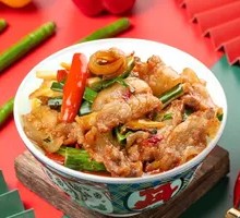 Fried Pork with Tofu Skin
