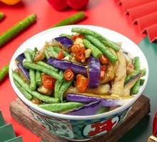 Eggplant and Green Beans