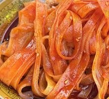 Two Apricot Rolled Noodles