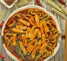 Crab Cake Fried Rice Noodles