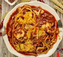 Spicy Chicken Kimchi Fried Rice Noodles