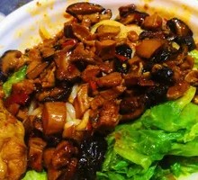 Chicken and Mushroom Noodles