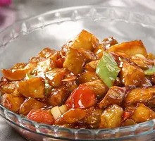 Braised Pork with Eggplant Rice Bowl