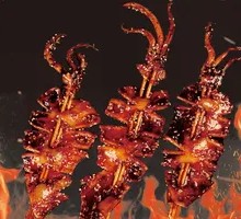 Sizzling Giant Squid on Iron Plate