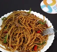 Black Pepper Beef Spaghetti