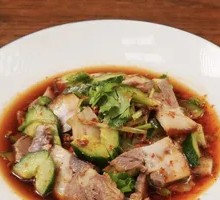 Pork head meat with cucumber