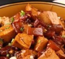 Fried Tofu with Pork Belly