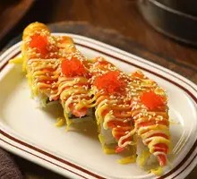 Golden Mango Grilled Crab Stick Roll