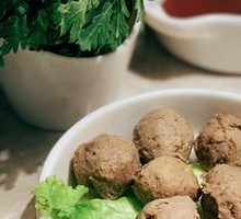 Beef tendon meatballs