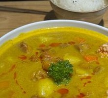 Rice Noodle Curry Chicken