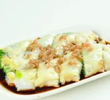Egg and Minced Pork Rice Noodle Roll