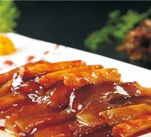 Braised Sea Cucumber with Green Onion