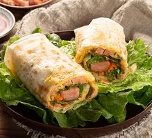 Grilled Sausage Pancake