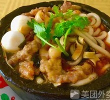 Crispy Pork with Potato Noodles