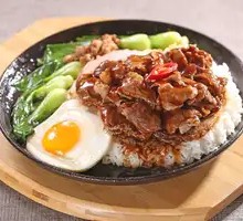 Beef Steak Rice with Sauce