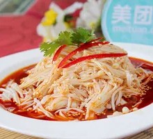 Spicy Oil Enoki Mushrooms