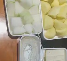 Potato and Corn Noodle Hot Pot