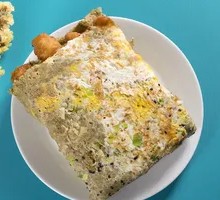 Double Egg Crepe with Pancake