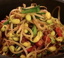 Spicy and Sour Bean Sprout Rice Bowl