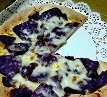 Purple Sweet Potato and Red Bean Pizza