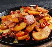 Potato and Pork Slices