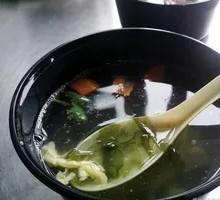 Bok choy egg drop soup