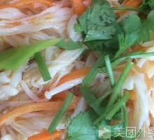 Cold-mixed Enoki Mushrooms