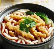 Crispy Pork with Potato Noodles