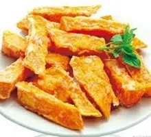 Glazed Sweet Potato with Plum Powder