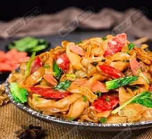 Cured Sausage and Egg Fried Rice Noodles