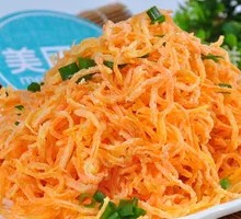 Steamed Carrot Strips