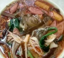 Mixed Mushroom Spicy Hot Pot with Rice Noodles