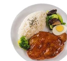 Honey-glazed Chicken Leg Rice