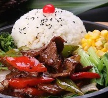 Black Pepper Beef Rice