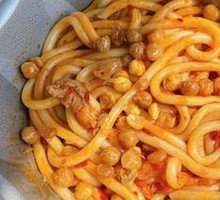 Chicken and Suancai Fried Rice Noodles