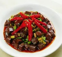 Stir-fried Sheep Blood with Garlic Chives