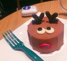 Reindeer Emoji Hazelnut Mousse Cake