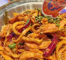 Fresh Shrimp and Squid Hot Pot
