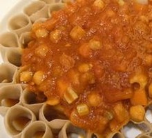 Five-Tomato Sauce over Buckwheat Noodles