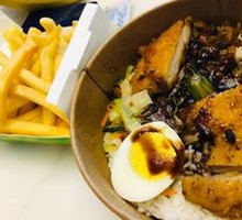 Pan-Seared Crispy Chicken Leg Rice