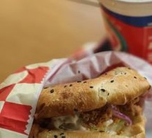 Spicy Chicken Leg Chinese Burger